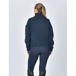Maglia in pile Dublin da donna con zip 1/4 Marina Blu marino