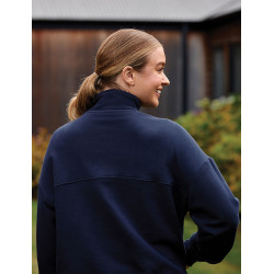 Maglia in pile Dublin da donna con zip 1/4 Marina Blu marino