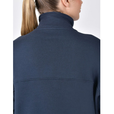 Maglia in pile Dublin da donna con zip 1/4 Marina Blu marino