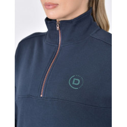 Maglia in pile Dublin da donna con zip 1/4 Marina Blu marino