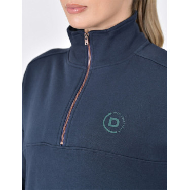 Maglia in pile Dublin da donna con zip 1/4 Marina Blu marino