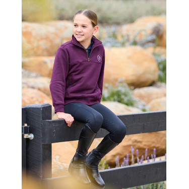 Pullover in pile Dublin 1/4 Zip bambino Viola porpora Pullover in pile Dublin 1/4 Zip bambino Viola porpora