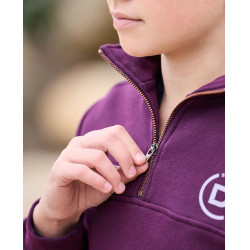 Pullover in pile Dublin 1/4 Zip bambino Viola porpora