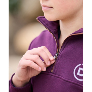 Pullover in pile Dublin 1/4 Zip bambino Viola porpora Pullover in pile Dublin 1/4 Zip bambino Viola porpora