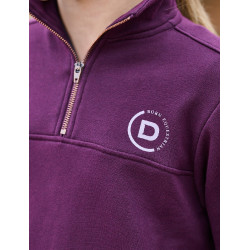 Pullover in pile Dublin 1/4 Zip bambino Viola porpora