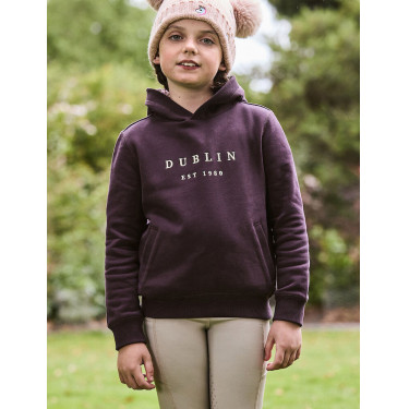 Felpa con cappuccio Dublin logo Lurex Lilah bambino Prugna perfetta / oro rosa Felpa con cappuccio Dublin logo Lurex Lilah bambino Prugna perfetta / oro rosa