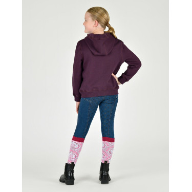 Felpa con cappuccio Dublin logo Lurex Lilah bambino Prugna perfetta / oro rosa Felpa con cappuccio Dublin logo Lurex Lilah bambino Prugna perfetta / oro rosa