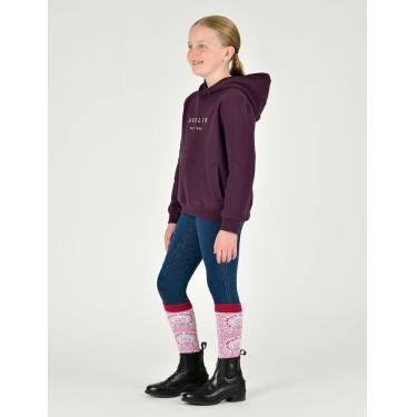 Felpa con cappuccio Dublin logo Lurex Lilah bambino Prugna perfetta / oro rosa Felpa con cappuccio Dublin logo Lurex Lilah bambino Prugna perfetta / oro rosa