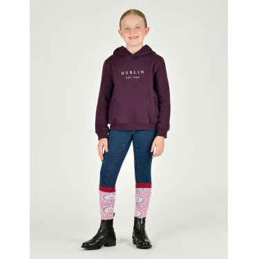 Felpa con cappuccio Dublin logo Lurex Lilah bambino Prugna perfetta / oro rosa Felpa con cappuccio Dublin logo Lurex Lilah bambino Prugna perfetta / oro rosa