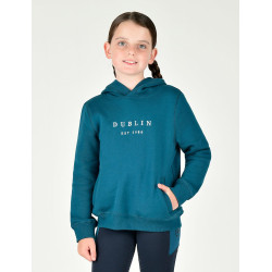 Felpa con cappuccio Dublin logo Lurex Lilah bambino Blu legione / argento Felpa con cappuccio Dublin logo Lurex Lilah bambino Blu legione / argento