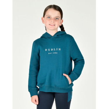 Felpa con cappuccio Dublin logo Lurex Lilah bambino Blu legione / argento Felpa con cappuccio Dublin logo Lurex Lilah bambino Blu legione / argento