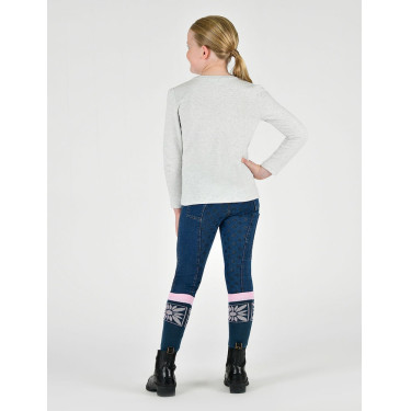 T-shirt a maniche lunghe a sbuffo Dublin Poppy bambino/a Marmo bianco / pony nordico T-shirt a maniche lunghe a sbuffo Dublin Poppy bambino/a Marmo bianco / pony nordico