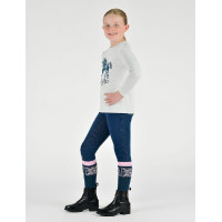 T-shirt a maniche lunghe a sbuffo Dublin Poppy bambino/a Marmo bianco / pony nordico T-shirt a maniche lunghe a sbuffo Dublin Poppy bambino/a Marmo bianco / pony nordico