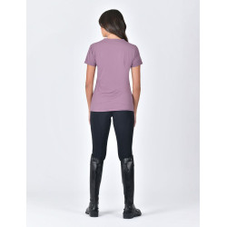 T-shirt Weatherbeeta a maniche corte casual UV Bordeaux malva Viola