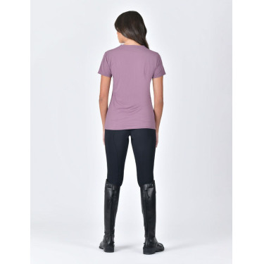 T-shirt Weatherbeeta a maniche corte casual UV Bordeaux malva Viola