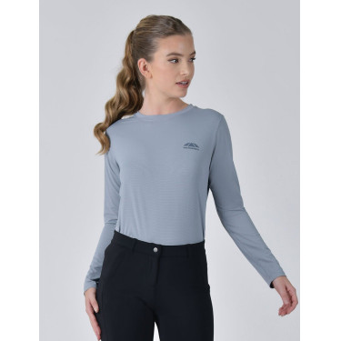 T-shirt Weatherbeeta a maniche lunghe casual UV Pietra blu T-shirt Weatherbeeta a maniche lunghe casual UV Pietra blu
