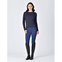 T-shirt Weatherbeeta a maniche lunghe casual UV Marina Blu marino