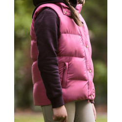 Gilet senza maniche trapuntato in pile Dublin Patrice Everyday bambino Rosso viola