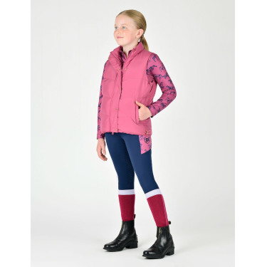 Gilet senza maniche trapuntato in pile Dublin Patrice Everyday bambino Rosso viola Gilet senza maniche trapuntato in pile Dublin Patrice Everyday bambino Rosso viola