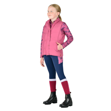 Gilet senza maniche trapuntato in pile Dublin Patrice Everyday bambino Rosso viola Gilet senza maniche trapuntato in pile Dublin Patrice Everyday bambino Rosso viola