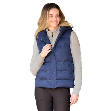 Gilet senza maniche trapuntato Weatherbeeta termosaldato Hapur da donna Iris blu navy Gilet senza maniche trapuntato Weatherbeeta termosaldato Hapur da donna Iris blu navy