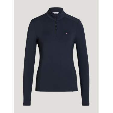 Base layer Tommy Hilfiger Equestrian Milo 1/4 zip donna Cielo del deserto Blu Base layer Tommy Hilfiger Equestrian Milo 1/4 zip donna Cielo del deserto Blu