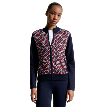 Bomber Tommy Hilfiger Equestrian Amsterdam Monogram donna Multi Multicolore Bomber Tommy Hilfiger Equestrian Amsterdam Monogram donna Multi Multicolore