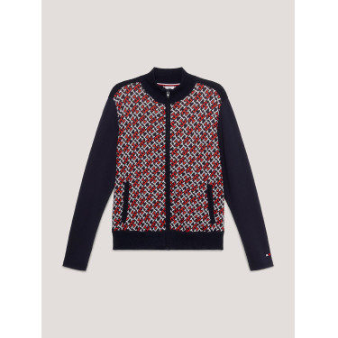 Bomber Tommy Hilfiger Equestrian Amsterdam Monogram donna Multi Multicolore Bomber Tommy Hilfiger Equestrian Amsterdam Monogram donna Multi Multicolore