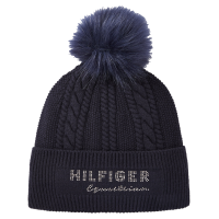 Cuffia con pompon Tommy Hilfiger Equestrian Perry Cielo del deserto Blu