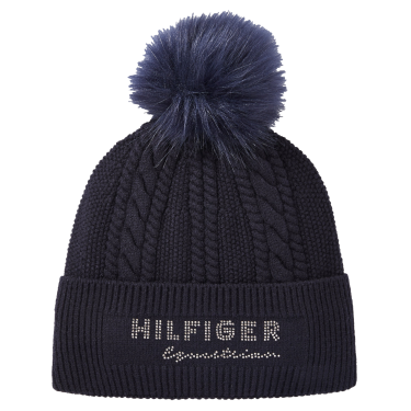 Cuffia con pompon Tommy Hilfiger Equestrian Perry Cielo del deserto Blu Cuffia con pompon Tommy Hilfiger Equestrian Perry Cielo del deserto Blu