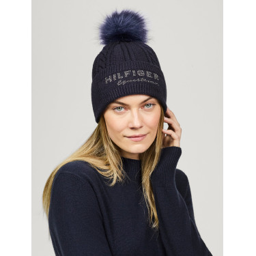 Cuffia con pompon Tommy Hilfiger Equestrian Perry Cielo del deserto Blu Cuffia con pompon Tommy Hilfiger Equestrian Perry Cielo del deserto Blu