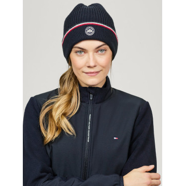 Cuffia lavorata a maglia Tommy Hilfiger Equestrian Kent Cielo del deserto Blu Cuffia lavorata a maglia Tommy Hilfiger Equestrian Kent Cielo del deserto Blu
