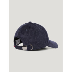 Cappellino Tommy Hilfiger Equestrian in velluto a coste Watson Cielo del deserto Blu