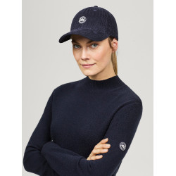 Cappellino Tommy Hilfiger Equestrian in velluto a coste Watson Cielo del deserto Blu