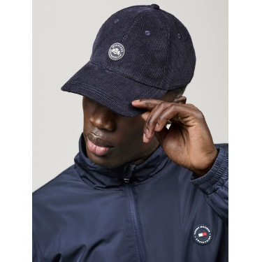Cappellino Tommy Hilfiger Equestrian in velluto a coste Watson Cielo del deserto Blu Cappellino Tommy Hilfiger Equestrian in velluto a coste Watson Cielo del deserto Blu