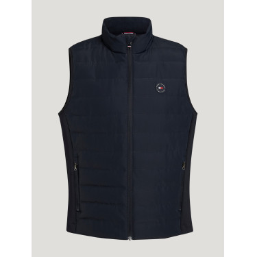 Gilet senza maniche trapuntato Tommy Hilfiger Equestrian Lewis uomo Cielo del deserto Blu Gilet senza maniche trapuntato Tommy Hilfiger Equestrian Lewis uomo Cielo del deserto Blu
