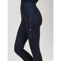 Leggings Tommy Hilfiger Equestrian Elmira Winter con strass full grip donna Cielo del deserto Blu