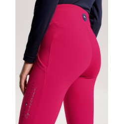 Leggings Tommy Hilfiger Equestrian Monaco full grip Ciliegia Leggings Tommy Hilfiger Equestrian Monaco full grip Ciliegia