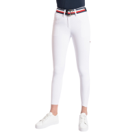 Pantaloni da competizione Tommy Hilfiger Equestrian Geneva donna grip al ginocchio Bianco ottico
