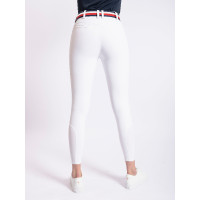 Pantaloni da competizione Tommy Hilfiger Equestrian Geneva donna grip al ginocchio Bianco ottico