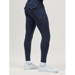 Pantaloni Tommy Hilfiger Equestrian Bedford grip al ginocchio uomo Cielo del deserto Blu