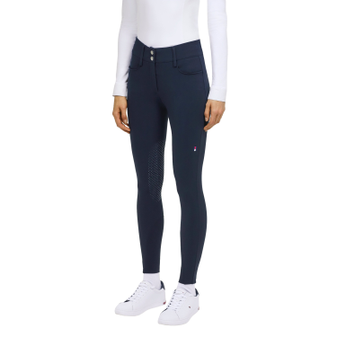 Pantaloni Tommy Hilfiger Equestrian Victoria grip al ginocchio donna Cielo del deserto Blu Pantaloni Tommy Hilfiger Equestrian Victoria grip al ginocchio donna Cielo del deserto Blu
