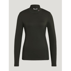 Maglia a collo alto Tommy Hilfiger Equestrian Ava da donna Nero Maglia a collo alto Tommy Hilfiger Equestrian Ava da donna Nero