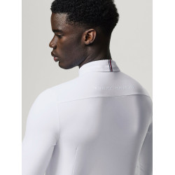 Polo da concorso a maniche lunghe Tommy Hilfiger Equestrian Eaton da uomo Bianco ottico Polo da concorso a maniche lunghe Tommy Hilfiger Equestrian Eaton da uomo Bianco ottico