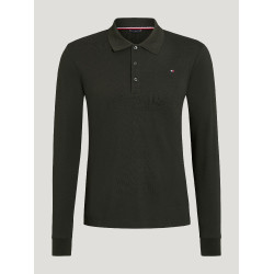 Polo a maniche lunghe Tommy Hilfiger Equestrian Erwin uomo Nero