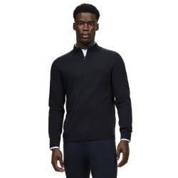 Maglione in cashmere Tommy Hilfiger Equestrian 1/2 zip Oakfield uomo Cielo del deserto Blu