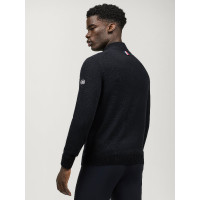 Maglione in cashmere Tommy Hilfiger Equestrian 1/2 zip Oakfield uomo Cielo del deserto Blu