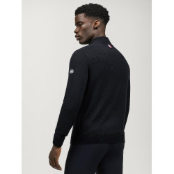 Maglione in cashmere Tommy Hilfiger Equestrian 1/2 zip Oakfield uomo Cielo del deserto Blu