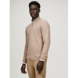 Maglione in cashmere Tommy Hilfiger Equestrian 1/2 zip Oakfield uomo Talpa Marrone