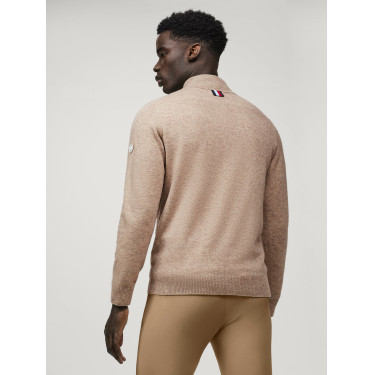 Maglione in cashmere Tommy Hilfiger Equestrian 1/2 zip Oakfield uomo Talpa Marrone